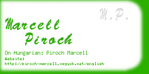 marcell piroch business card